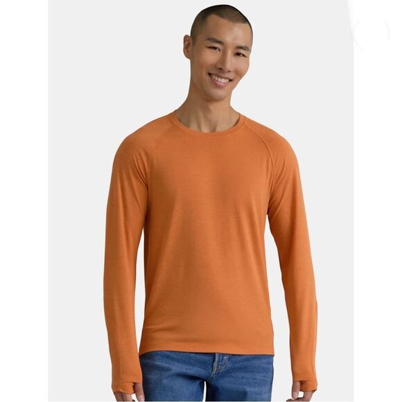 Men's Merino Wool Blend Long Sleeve T-Shirts With UPF50+ 2-Pack Size 2XL - Picture 5 of 10